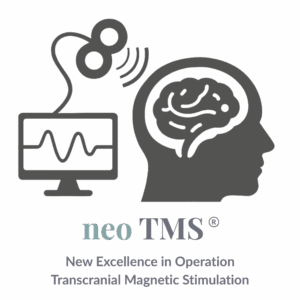 Illustration zur neo TMS®-Therapie von Dr. Seemann – innovative Form der transkraniellen Magnetstimulation zur Behandlung neurologischer und psychischer Erkrankungen.