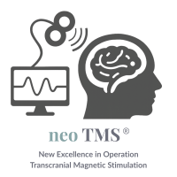 Illustration zur neo TMS®-Therapie von Dr. Seemann – innovative Form der transkraniellen Magnetstimulation zur Behandlung neurologischer und psychischer Erkrankungen.